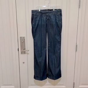 Banana Republic Denim Trouser wide Leg Jean size 10